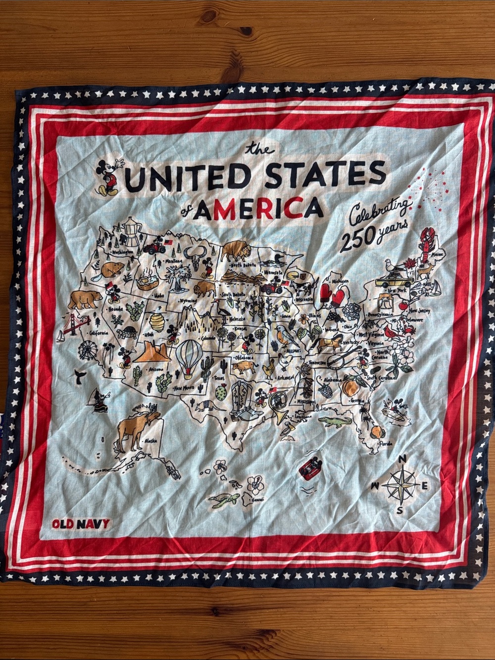 Old Navy x Disney Americana Scarf